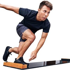 BRRRN Slide Board - At-Home Cardio Workout to Tone Legs, Glutes, & Core Muscles - Easy to Use and Store - Cross Training Exercise Equipment for Hockey, Ice Skating, Tennis, Running and Skiing