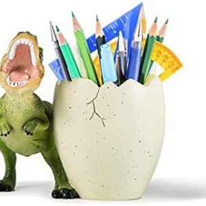 Banllis Dinosaur Pen Holder for Desk Cute Pencil Holder, Desk Organizers Accessories Office Supplies for Women and Man