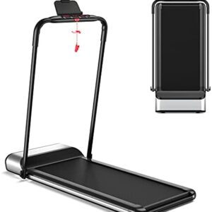 GOPLUS Ultra-Thin Electric Folding Treadmill, Installation-Free Design, Low Noise, Walking Jogging Machine, Superfit Treadmill for Home Use