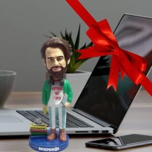 Gift for Entrepreneurs, Business Owners & Lady Boss – Entrepreneur Bobblehead Figure – Unique Novelty Gift Idea – Motivational Wobbler Figurines for Home Office Decor, Desk Toy, Statue – Hand Painted