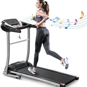 Home Folding Treadmill with Incline, Electric Treadmill Machine Fitness Running Workout for Small Space Home Gym Equipment, Weight Capacity 240lb LBS