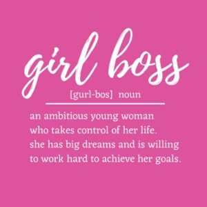 Inspirational Notebook Diary Gift for Women Entrepreneurs: Girl Boss | Motivational Quote Journal Gift for Entrepreneurs Friend Colleague: Lined 150 pages 8″ x 10″