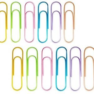 Kbraveo 60 Pack 4 inches Multicolored Extra Large Paper Clips Giant Paper Clip Paper Clips Holder for Office Supply,6 Colors