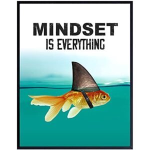 Motivational Wall Art Posters for Home, Office – Mindset is Everything – LARGE 11X14 – Inspirational Gifts for Men, Students – Entrepreneur Wall Art Decor – Uplifting Self-Improvement Positive Quotes Motivational Wall Art Posters for Home, Office – Mindset is Everything – LARGE 11X14 – Inspirational Gifts for Men, Students – Entrepreneur Wall Art Decor – Uplifting Self-Improvement Positive Quotes