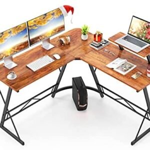 Mr IRONSTONE L Shaped Desk, Computer Corner Desk, Home Gaming Desk, Office Writing Workstation with Large Monitor Stand, Space-Saving, Easy to Assemble, (Vintage) Mr IRONSTONE L Shaped Desk, Computer Corner Desk, Home Gaming Desk, Office Writing Workstation with Large Monitor Stand, Space-Saving, Easy to Assemble, (Vintage)
