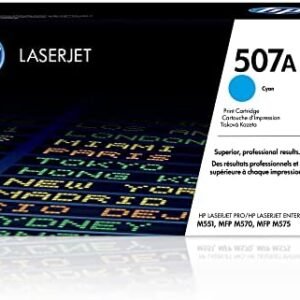Original HP 507A Cyan Toner Cartridge Works with HP LaserJet Enterprise 500 color M551, HP LaserJet Enterprise 500 color MFP M575, HP LaserJet Pro 500 color MFP M570 Series CE401A Original HP 507A Cyan Toner Cartridge Works with HP LaserJet Enterprise 500 color M551, HP LaserJet Enterprise 500 color MFP M575, HP LaserJet Pro 500 color MFP M570 Series CE401A