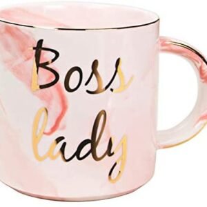 Vilight Boss Lady Mug Gifts for Wife Mom and Girl – Female Entrepreneur Business Owner Coffee Cup for Woman 11.5 oz
