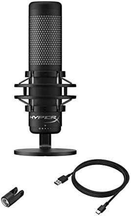 HyperX QuadCast S – RGB USB Condenser Microphone for PC, PS4, PS5 and Mac, Anti-Vibration Shock Mount, 4 Polar Patterns, Pop Filter, Gain Control, Gaming, Streaming, Podcasts, Twitch, YouTube, Discord - Image 7
