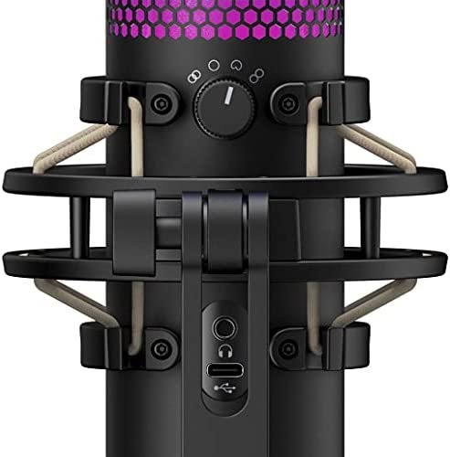 HyperX QuadCast S – RGB USB Condenser Microphone for PC, PS4, PS5 and Mac, Anti-Vibration Shock Mount, 4 Polar Patterns, Pop Filter, Gain Control, Gaming, Streaming, Podcasts, Twitch, YouTube, Discord - Image 6