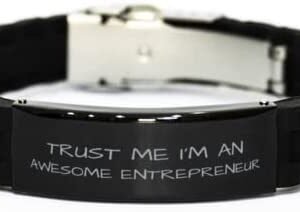 Entrepreneur Bracelet, Trust Me I’m an Awesome Entrepreneur, Best Funny Gifts, Birthday Gifts, for Men Women