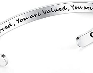 SAM & LORI Personalized Bracelets for Teen Girls/Women-Inspirational Jewelry Gifts (Various Designs) for Best Friend/Mom/Daughter/Sister – Adjustable Bracelet in a Pretty Gift Box