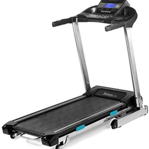 SereneLife Foldable Digital Home Gym Treadmill | Smart Auto Incline Exercise Machine with Downloadable App | Large Running Treadmill with MP3 Player & Stereo Speakers | 2.5HP, 10MPH Speed - SLFTRD35
