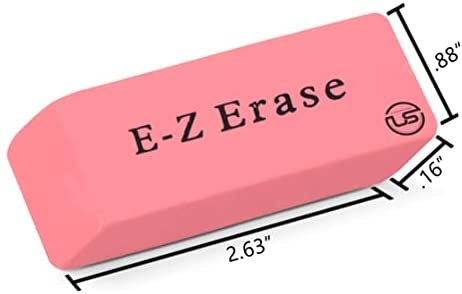 Pink Erasers, Erasers for Kids, Rubber Eraser, 24 Count, Erasers Bulk for School Supplies, Art, and Office Use - Image 3