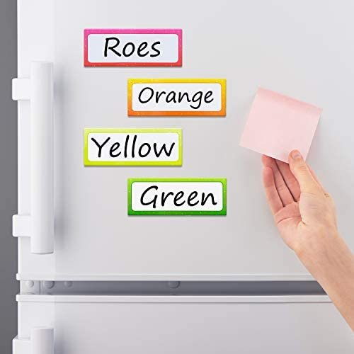 Elcoho 50 Pieces Magnetic Dry Erase Labels Whiteboard Magnetic Name Plates Dry Erase Magnets Label Stickers for School Office Supplies, 10 Gradient Colors - Image 7
