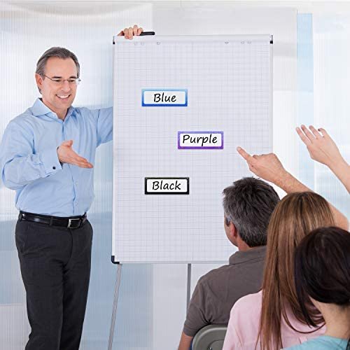 Elcoho 50 Pieces Magnetic Dry Erase Labels Whiteboard Magnetic Name Plates Dry Erase Magnets Label Stickers for School Office Supplies, 10 Gradient Colors - Image 6