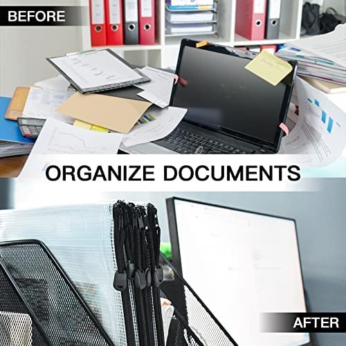 Umriox Zipper Bags, 16.9x12.4 in (Black, 12 Packs), Project Bags for Cross Stitch, Mesh Zipper Pouch for School Office Supplies Travel Accessories and Board Games Storage - Image 7