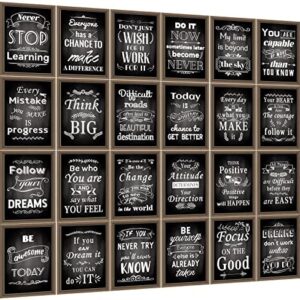 24 Motivational Posters for Classroom School Decorations, Growth Mindset Sign Teacher School Classroom Supplies, Inspirational Quote Wall Art, Positive Posters First Day Back to School Supplies Decor