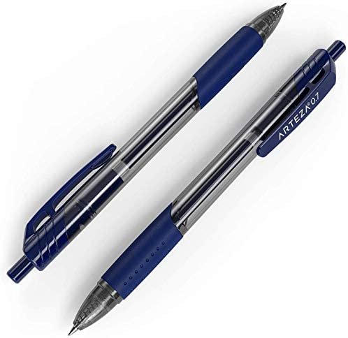 Arteza Gel Pens, Set of 50 Blue Roller Ball Bullet Journal Pens, Quick-Drying Ink, Fine Point, Office Supplies for Writing, Taking Notes & Sketching - Image 6