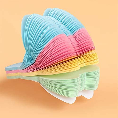 ZCHING Sticky Notes Self-Sticky Notes,100 Sheets/Pad, 10Pads/Pack in Box,Easy to Post for School, Business, Family,Great Office Supplies (Butterfly Shape) - Image 6
