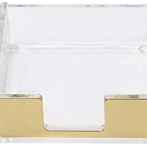 MultiBey Sticky Notes Memo Pad Holder Dispenser Rose Gold with Clear Desk Supplies Organizer Accessories for Office Home Schools (Gold) MultiBey Sticky Notes Memo Pad Holder Dispenser Rose Gold with Clear Desk Supplies Organizer Accessories for Office Home Schools (Gold)