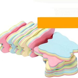 ZCHING Sticky Notes Self-Sticky Notes,100 Sheets/Pad, 10Pads/Pack in Box,Easy to Post for School, Business, Family,Great Office Supplies (Butterfly Shape)