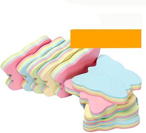 ZCHING Sticky Notes Self-Sticky Notes,100 Sheets/Pad, 10Pads/Pack in Box,Easy to Post for School, Business, Family,Great Office Supplies (Butterfly Shape)