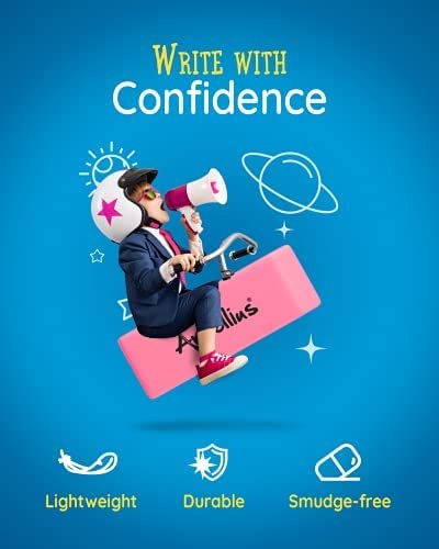 Pink Erasers Pack of 100 - Large Size, Latex & Smudge Free - Bulk School Supplies for Classrooms, Teachers, Homeschool, Office, Art Class, and More! - Image 2