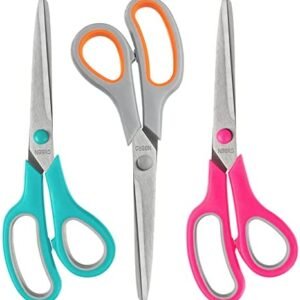 NBBRO Scissors All Purpose,8.5″ Multipurpose Scissors Bulk 3-Pack,Stainless Steel Sharp Scissors for Office Home School Sewing Fabric Craft Supplies NBBRO Scissors All Purpose,8.5″ Multipurpose Scissors Bulk 3-Pack,Stainless Steel Sharp Scissors for Office Home School Sewing Fabric Craft Supplies
