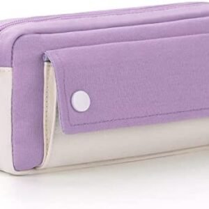 HVOMO Pencil Case, Large Capacity Pen Pencil Pouch Durable Bag, Portable Journaling Supplies with Easy Grip Handle, Marker Travel Simple Bag, School Office Aesthetic Organizer for Girls Adults(Purple) HVOMO Pencil Case, Large Capacity Pen Pencil Pouch Durable Bag, Portable Journaling Supplies with Easy Grip Handle, Marker Travel Simple Bag, School Office Aesthetic Organizer for Girls Adults(Purple)