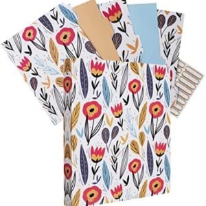 NELOVI Cute Binders! Decorative Hardcover 3 Ring Binder 1 Inch (Letter-Size) with 5-Tab Dividers and File Folder Labels. Floral Three Ring Binder for Cute School Supplies and Office Supplies NELOVI Cute Binders! Decorative Hardcover 3 Ring Binder 1 Inch (Letter-Size) with 5-Tab Dividers and File Folder Labels. Floral Three Ring Binder for Cute School Supplies and Office Supplies