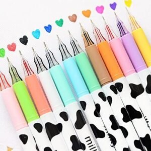 NYKKOLA Diamond Cute Gel Pen Milky Cow Pens,12PCS 0.35mm Extra-Fine Ballpoint Pen Perfect for Office School Supplies Gifts for Boys Girls(Milk 12 Pcs) NYKKOLA Diamond Cute Gel Pen Milky Cow Pens,12PCS 0.35mm Extra-Fine Ballpoint Pen Perfect for Office School Supplies Gifts for Boys Girls(Milk 12 Pcs)