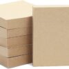 6 Pack Kraft Paper Sticky Notes, Self-Adhesive Memo Notepad Set, 100 Sheets Per Pad (3 x 3 in)