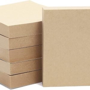 6 Pack Kraft Paper Sticky Notes, Self-Adhesive Memo Notepad Set, 100 Sheets Per Pad (3 x 3 in)
