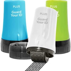 The Original Guard Your ID Advanced 2.0 Roller for Identity Theft Protection Confidential Security Stamp (Regular 3-Pack, Mixed Color: Turquoise, Green, White)