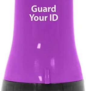The Original Guard Your ID Wide Advanced Roller 2.0 Identity Theft Prevention Security Stamp Purple