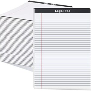 24 Pack Legal Pads Refills Note Pads 8.5 x 11 Inch Writing Pads Memo Pads Lined Writing Note Pads Letter Size Legal Pad College Ruled Pads Legal Rule with 50 Sheets for School Office Supplies (White)